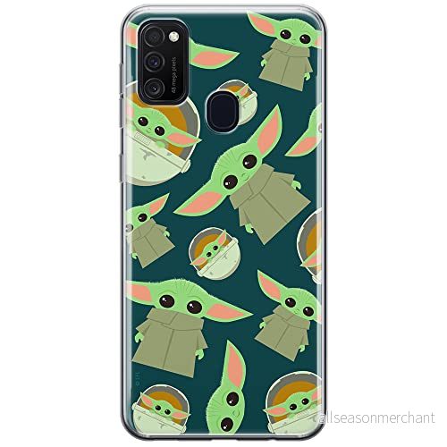 ERT GROUP mobiltelefonfodral för Samsung M21 originalt och officiellt licensierat Star Wars mönster Baby Yoda 006 optimalt anpassad till formen på mobiltelefonen, fodral tillverkad av TPU plast 5903537838045