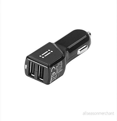 aiino Billaddare 2 USB 4,8A portar, universell billaddare, laddare för iPhone 11/11 Pro/X/8/7/6, iPad, Samsung S10/S9/S8/S7, Huawei, Honor svart 8059015741776