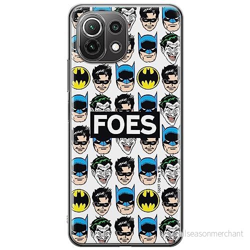 ERT GROUP mobiltelefonfodral för Xiaomi 11 LITE 4G/5G originalt och officiellt licensierat DC mönster Batman 078, gedeeltelijk transparant 5905131500861