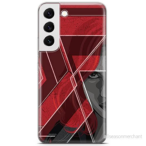 ERT GROUP mobiltelefonfodral för Samsung S22 originalt och officiellt licensierat Marvel mönster Black Widow 002 optimalt anpassad till formen på mobiltelefonen, fodral tillverkad av TPU plast 5904805310935