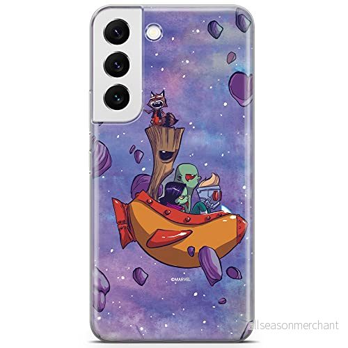 ERT GROUP mobiltelefonfodral för Samsung S22 originalt och officiellt licensierat Marvel mönster Guardians of the Galaxy 010 anpassad till formen på mobiltelefonen, fodral tillverkad av TPU plast 5904805311369