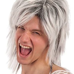 Carnival Toys 746 Peruk Rocker, svart/vit 8004761028770 Carnival Toys 746 Peruk Rocker, svart/vit 8004761028770