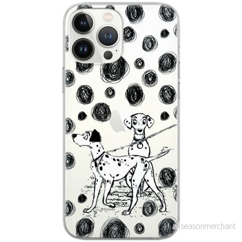 ERT GROUP mobiltelefonfodral för Iphone 13 PRO MAX originalt och officiellt licensierat Disney mönster Dalmatian 002 Vit optimalt anpassad till formen på mobiltelefonen, gedeeltelijk transparant 5903932862430