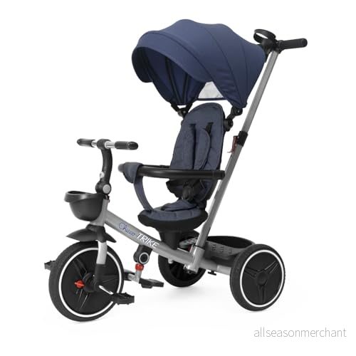 Chicco, 4 i 1 Trike, metallram, Eva gummihjul, punkts bältessystem, teleskophandtag och avtagbart lock, barnvagn med vändstol, korg, från 6 månader till 5 år 8058664176656