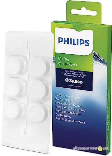 Philips Saeco CA6704/10 Rengöring För Kaffemaskiner kaffemaskin kahvinkeittimen puhdistustabletit, 6 kpl 8710103818953