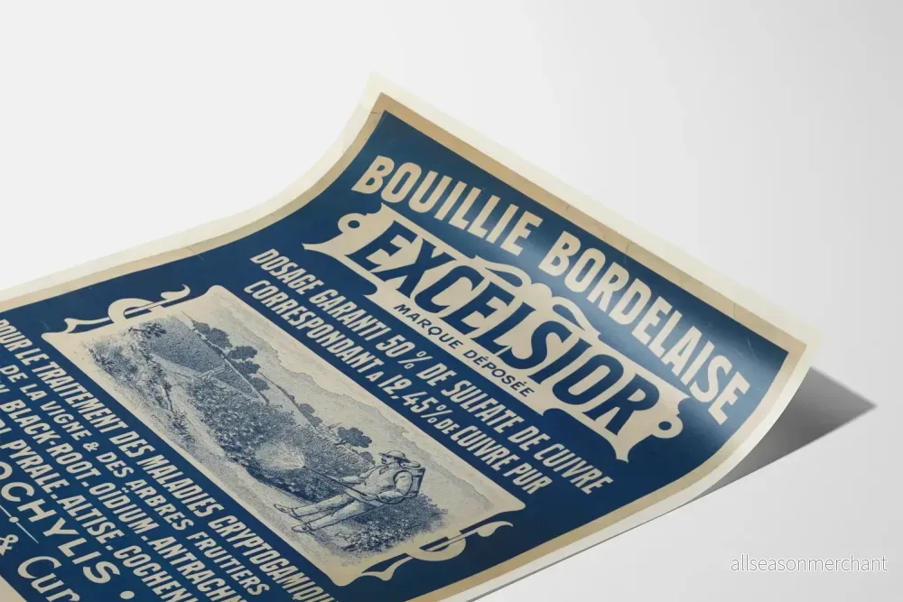 Vintageposter Bouillie Bordelaise Excelsior - Jordbruksväggdekoration - Bild 3