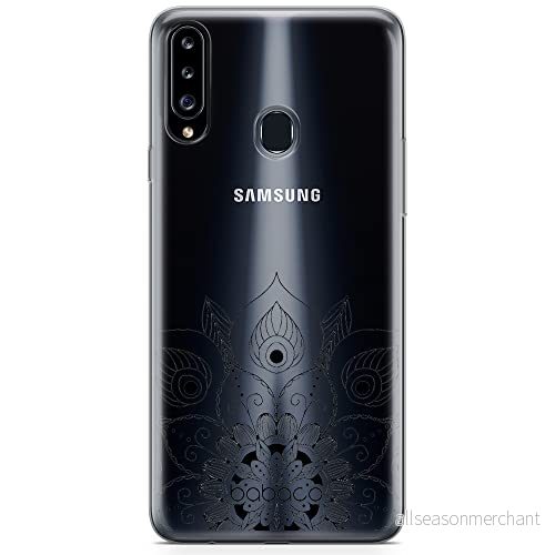 ERT GROUP mobiltelefonfodral för Samsung A20S originalt och officiellt licensierat Babaco mönster Mandalas 008 Vit optimalt anpassad till formen på mobiltelefonen, gedeeltelijk transparant 5904805851452