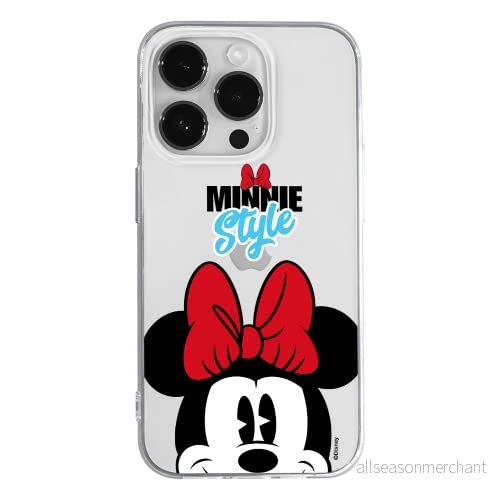 ERT GROUP mobiltelefonfodral för Apple Iphone 14 PRO MAX originalt och officiellt licensierat Disney mönster Minnie 027 optimalt anpassad till formen på mobiltelefonen, gedeeltelijk transparant 5905131940698