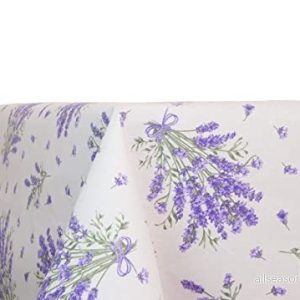 BIANCHERIAWEB Bordsduk Kök och vardagsrum Design lavendel, Tillverkad i Italy, 100% Bomull, 90×90 cm 8056710034493