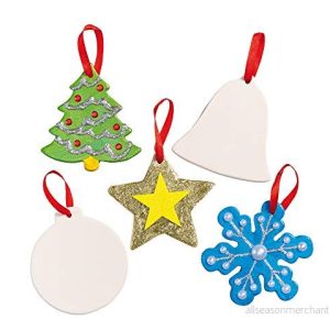 Baker Ross EF925 festliga keramikdekorationer, för jul, blandade 5051174052031 Baker Ross EF925 festliga keramikdekorationer, för jul, blandade 5051174052031