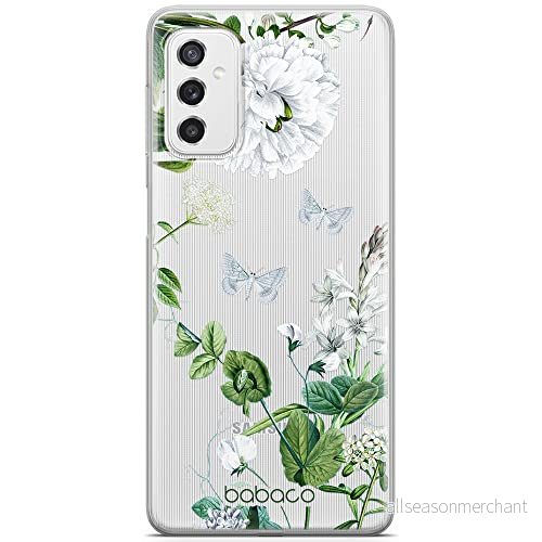 ERT GROUP mobiltelefonfodral för Samsung M52 5G originalt och officiellt licensierat Babaco mönster Flowers 030 optimalt anpassad till formen på mobiltelefonen, gedeeltelijk transparant 5905131279439