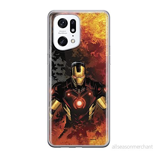 ERT GROUP mobiltelefonfodral för Oppo FIND X5 PRO originalt och officiellt licensierat Marvel mönster Iron Man 003 optimalt anpassad till formen på mobiltelefonen, fodral tillverkad av TPU plast 5905511400842