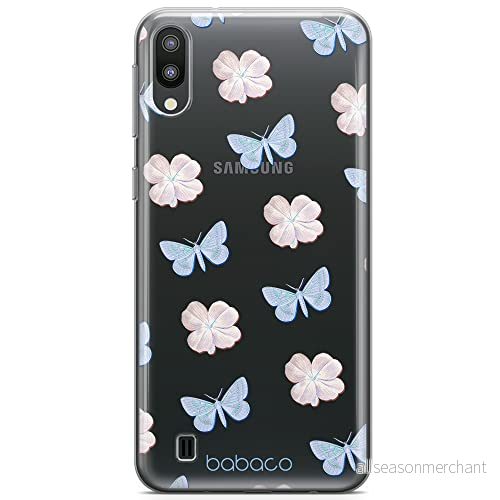 ERT GROUP mobiltelefonfodral för Samsung M10 originalt och officiellt licensierat Babaco mönster Flowers 043 optimalt anpassad till formen på mobiltelefonen, gedeeltelijk transparant 5905131318749