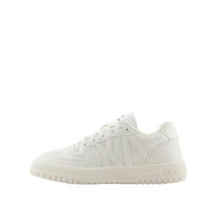Armani Exchange Damanka, cross könsprojekt, logotyp på tongue sneakers, Off White White, 37.5 EU 8057970793328