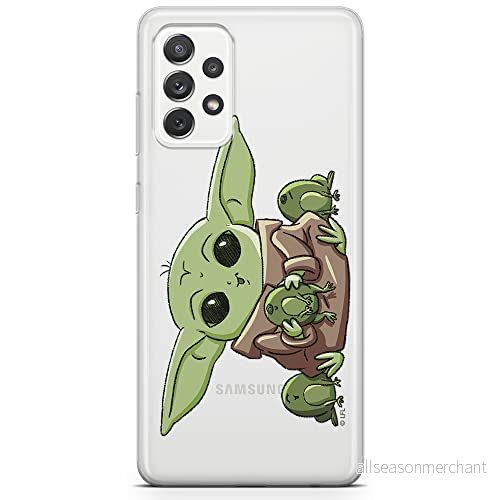 ERT GROUP mobiltelefonfodral för Samsung A73 5G originalt och officiellt licensierat Star Wars mönster Baby Yoda 014 optimalt anpassad till formen på mobiltelefonen, gedeeltelijk transparant 5904805518904