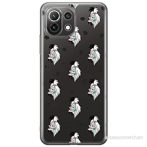 ERT GROUP mobiltelefonfodral för Xiaomi 11 LITE 4G/5G originalt och officiellt licensierat Disney mönster Cruella 005, gedeeltelijk transparant 5903932697315