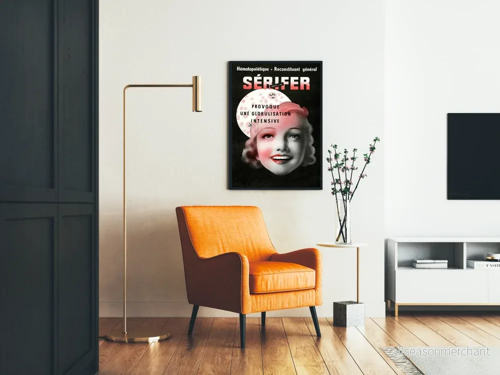 Vintageposter Sérifer väggdekoration hälsa - Bild 2