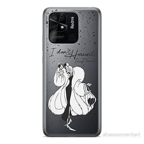 ERT GROUP mobiltelefonfodral för Xiaomi REDMI 10C originalt och officiellt licensierat Disney mönster Cruella & Puppy 001 optimalt anpassad till formen på mobiltelefonen, gedeeltelijk transparant 5905511535544