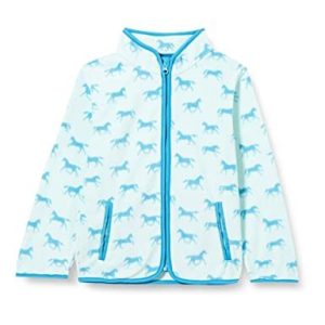 Playshoes unisex barn fleecejacka utomhus topp, hästar, 104 4010952569681