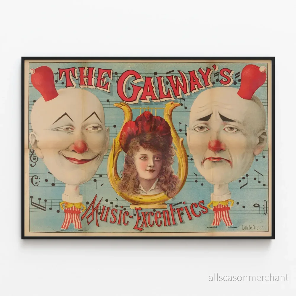 Vintageposter The Galway's Music Excentrics