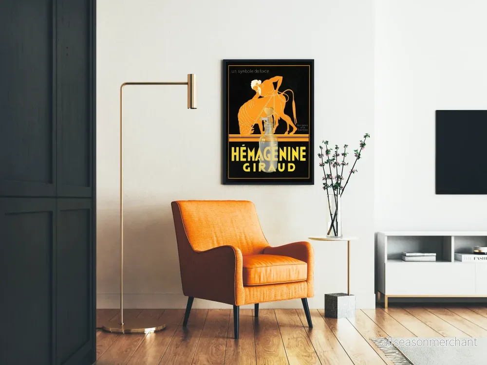 Vintageposter Hémagénine Giraud väggdekoration - Bild 2