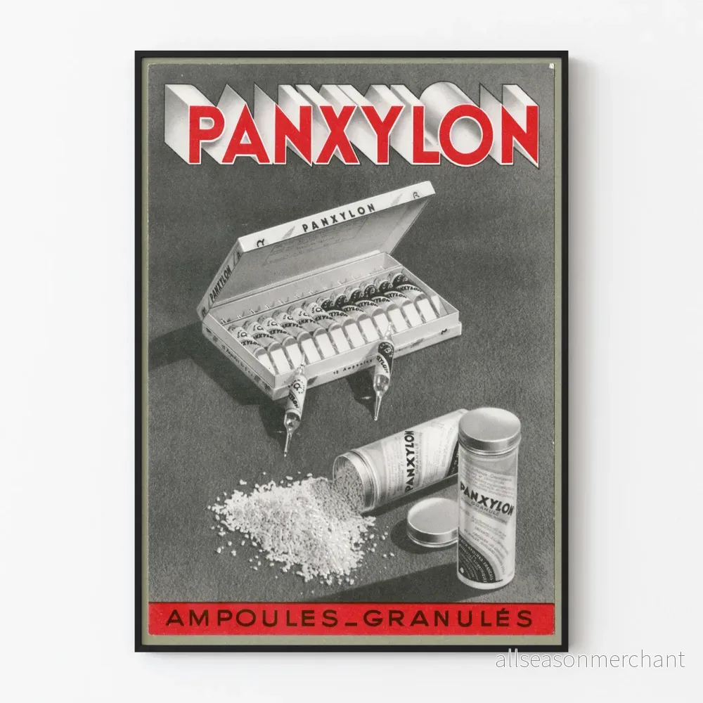 Vintageposter Panxylon Ampuller Granulat