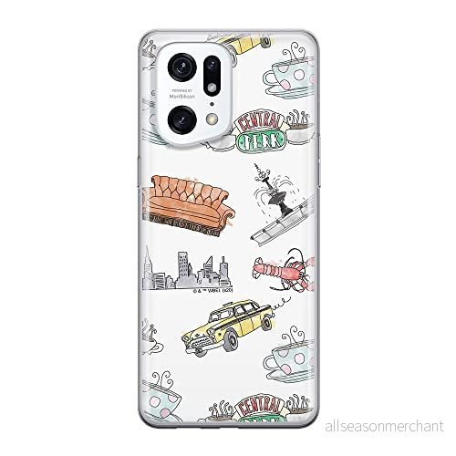 ERT GROUP mobiltelefonfodral för Oppo FIND X5 PRO originalt och officiellt licensierat Friends mönster 011 optimalt anpassad till formen på mobiltelefonen, fodral tillverkad av TPU plast 5905511406929