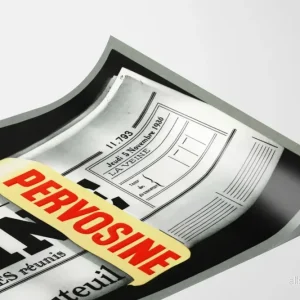 Vintageposter Pervosine med vikta tidningar - Bild 3