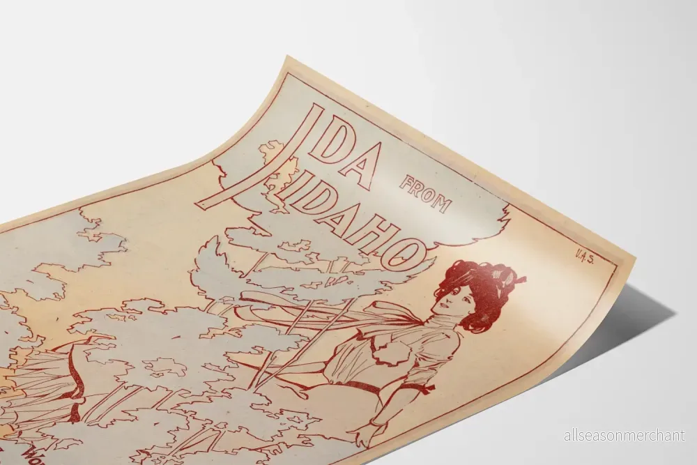 Vintageposter Ida från Idaho - Väggdekoration i Retrostil - Bild 3