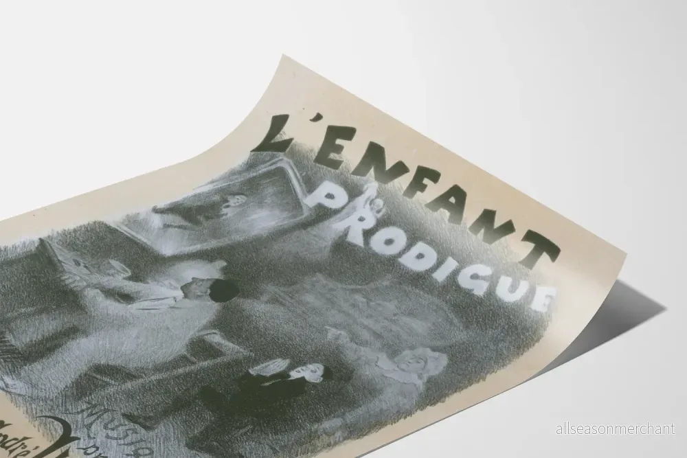 Vintageposter L'Enfant Prodigue - Konstnärlig väggdekoration - Bild 3