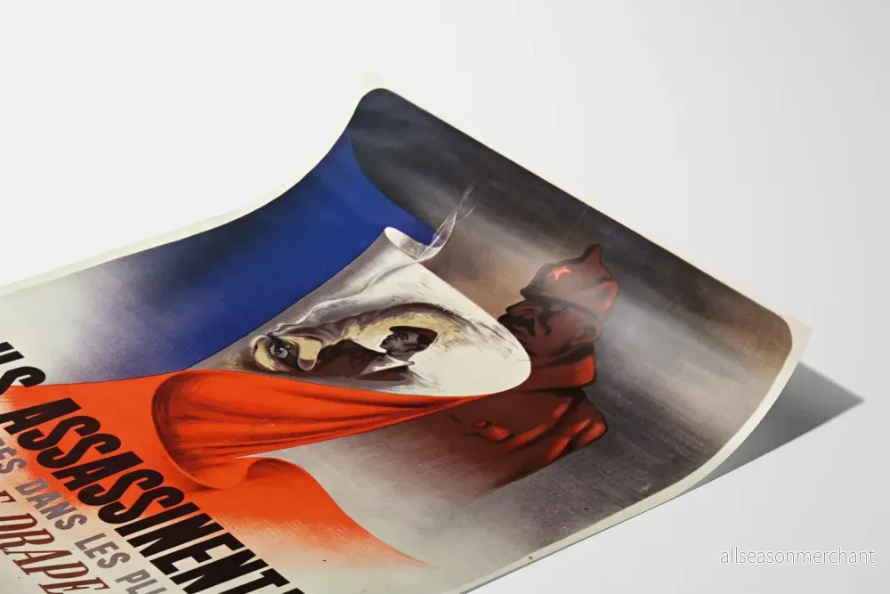 Vintageposter De mördar oss inlindade i vår flagga - Bild 3