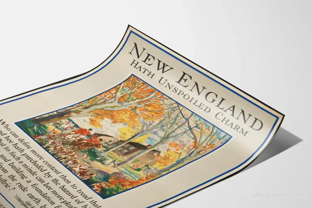 vintageposter med äkta New England-charm - Bild 3