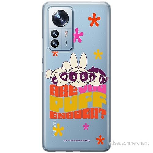 ERT GROUP mobiltelefonfodral för Xiaomi 12 PRO originalt och officiellt licensierat The Powerpuff Girls mönster 043 anpassad till formen på mobiltelefonen, gedeeltelijk transparant 5905511986513