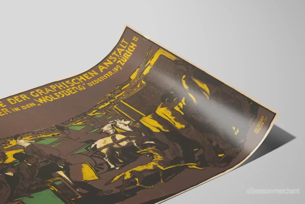 Vintageposter för flyttannons Wolfensberger Zürich - Bild 2