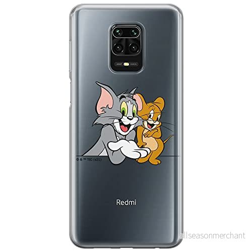 ERT GROUP mobiltelefonfodral för Xiaomi REDMI NOTE 9 PRO/ 9S originalt och officiellt licensierat Tom and Jerry mönster 005 optimalt anpassad till formen på mobiltelefonen, gedeeltelijk transparant 5904805249402