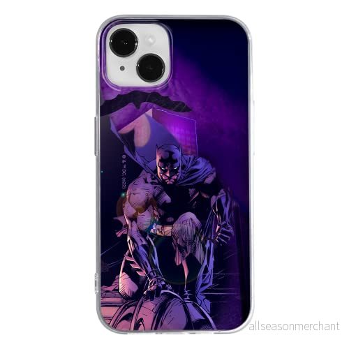ERT GROUP mobiltelefonfodral för Apple Iphone 14 originalt och officiellt licensierat DC mönster Batman 072 optimalt anpassad till formen på mobiltelefonen, fodral tillverkad av TPU plast 5905131886873