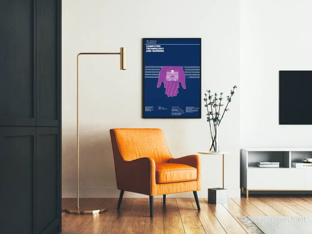 Vintageposter för Nationell Konferens om Informations- och Vårdsteknologi - Bild 2