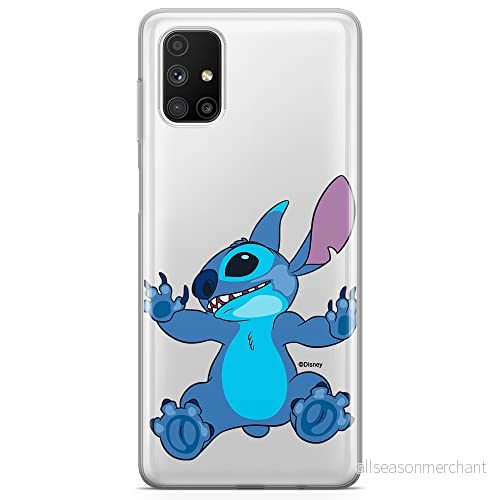 ERT GROUP mobiltelefonfodral för Samsung M51 originalt och officiellt licensierat Disney mönster Stitch 021 optimalt anpassad till formen på mobiltelefonen, gedeeltelijk transparant 5905131244413