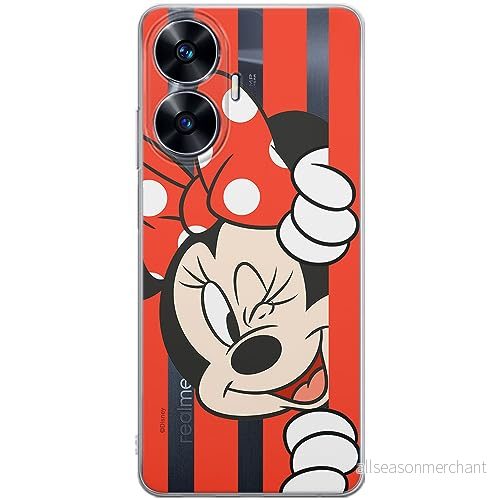 ERT GROUP mobiltelefonfodral för Realme C55 originalt och officiellt licensierat Disney mönster Minnie 059 optimalt anpassad till formen på mobiltelefonen, gedeeltelijk transparant 5905511858377