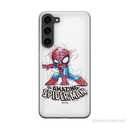 ERT GROUP mobiltelefonfodral för Samsung S23 PLUS originalt och officiellt licensierat Marvel mönster Spider Man 021 optimalt anpassad till formen på mobiltelefonen, fodral tillverkad av TPU plast 5905511448417