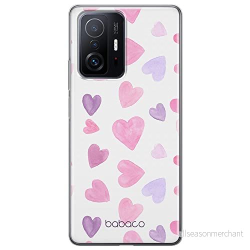 ERT GROUP mobiltelefonfodral för Xiaomi 11T 5G / PRO originalt och officiellt licensierat Babaco mönster Hearts 005 optimalt anpassad till formen på mobiltelefonen, gedeeltelijk transparant 5904805560040
