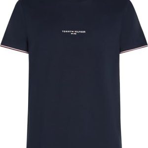 Tommy Hilfiger t shirt herr kortärmad tippad med rund hals, Blå (Desert Sky), XL 8720645125495 Tommy Hilfiger t shirt herr kortärmad tippad med rund hals, Blå (Desert Sky), XL 8720645125495