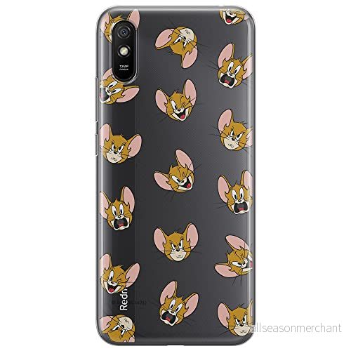 ERT GROUP mobiltelefonfodral för Xiaomi REDMI 9A originalt och officiellt licensierat Tom and Jerry mönster 008 optimalt anpassad till formen på mobiltelefonen, gedeeltelijk transparant 5904805264290