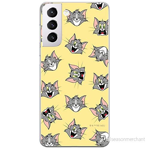 ERT GROUP mobiltelefonfodral för Samsung S21 originalt och officiellt licensierat Tom and Jerry mönster 007 optimalt anpassad till formen på mobiltelefonen, fodral tillverkad av TPU plast 5904805256646