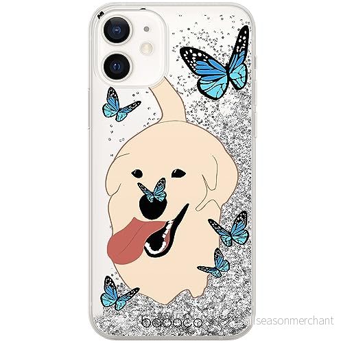 ERT GROUP mobiltelefonfodral för Apple Iphone 12 Mini originalt och officiellt licensierat Babaco mönster Dogs 011 optimalt anpassad till formen på mobiltelefonen, med glitter overflow effekt 5905131052346