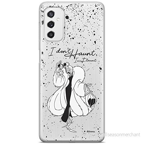 ERT GROUP mobiltelefonfodral för Samsung M52 5G originalt och officiellt licensierat Disney mönster Cruella and Puppy 001 optimalt anpassad till formen på mobiltelefonen, gedeeltelijk transparant 5904805494932