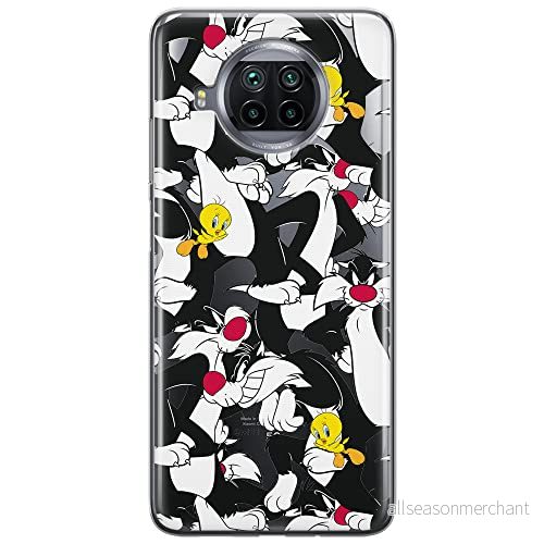 ERT GROUP mobiltelefonfodral för Xiaomi REDMI NOTE 9T originalt och officiellt licensierat Looney Tunes mönster Sylvester & Tweety 004 anpassad till formen på mobiltelefonen, gedeeltelijk transparant 5904805650253