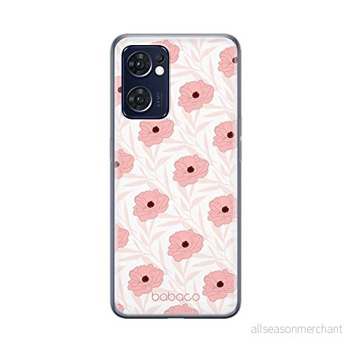 ERT GROUP mobiltelefonfodral för Oppo RENO 7 5G originalt och officiellt licensierat Babaco mönster Flowers 017 optimalt anpassad till formen på mobiltelefonen, fodral tillverkad av TPU plast 5905511312619