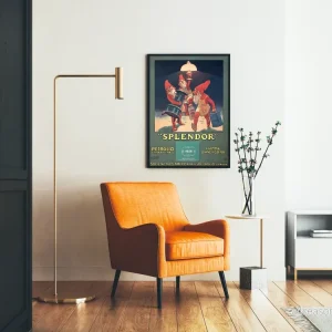 Vintageaffisch Splendör Petroleum Extra Raffinée - Retro Väggdekoration - Bild 2