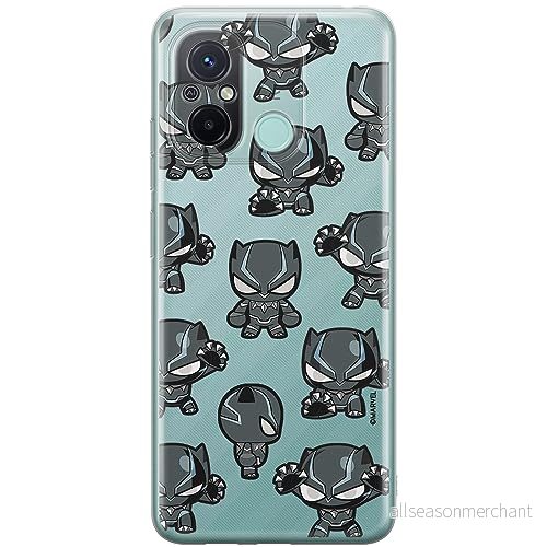 ERT GROUP mobiltelefonfodral för Xiaomi REDMI 12C/ 11A originalt och officiellt licensierat Marvel mönster Black Panther 016 anpassad till formen på mobiltelefonen, gedeeltelijk transparant 5905511845414